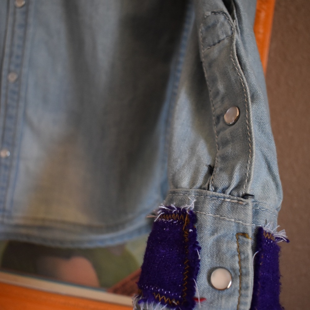 Free People Artisan De Luxe chambray  SZ XS - Picture 4 of 6